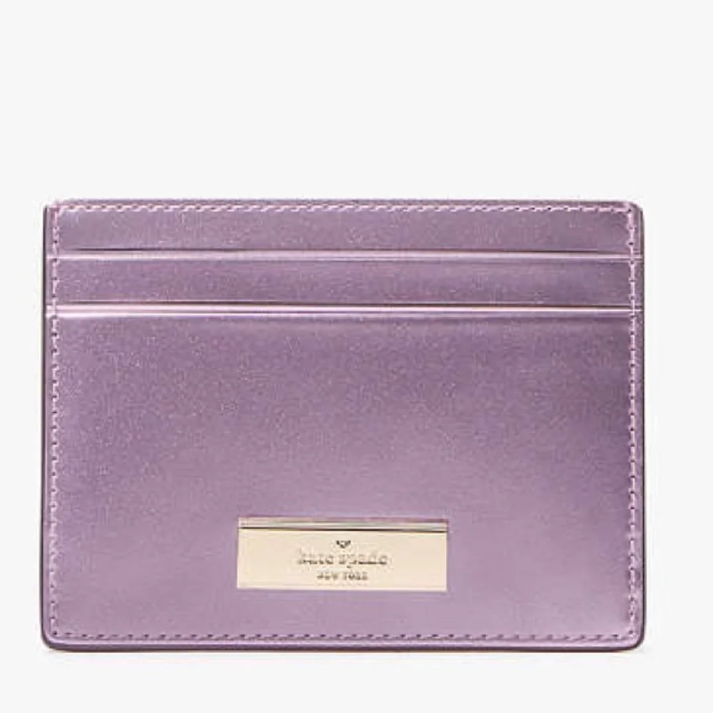 kate spade NWT/NIB! Kenzie Boxed Small Cardholder in Quartz Pink